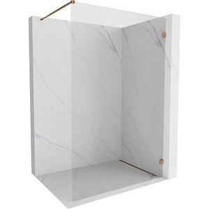 MEXEN/S Lunar Sprchová zástěna WALK-IN pravá 110 x 200, transparent 8 mm, růžové zlato 830-110-000-60-00-P obraz