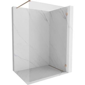 MEXEN/S Lunar Sprchová zástěna WALK-IN pravá 110 x 200, transparent 8 mm, měď kartáčovaná 830-110-000-65-00-P obraz