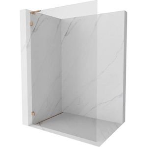 MEXEN/S Lunar L Sprchová zástěna WALK-IN levá 70 x 200, transparent 8 mm, měď kartáčovaná 830L-070-000-65-00-L obraz