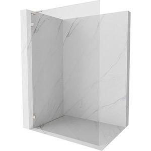 MEXEN/S Lunar L Sprchová zástěna WALK-IN levá 120 x 200, transparent 8 mm, nikl kartáčovaný 830L-120-000-97-00-L obraz