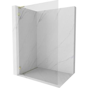 MEXEN/S Lunar L Sprchová zástěna WALK-IN levá 120 x 200, transparent 8 mm, zlato 830L-120-000-50-00-L obraz