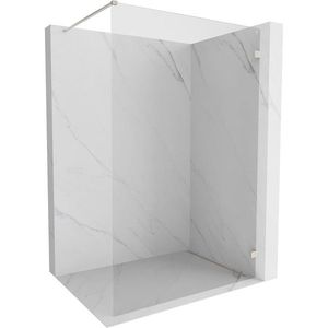 MEXEN/S Lunar Sprchová zástěna WALK-IN pravá 130 x 200, transparent 8 mm, nikl kartáčovaný 830-130-000-97-00-P obraz