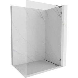 MEXEN/S Lunar L Sprchová zástěna WALK-IN pravá 70 x 200, transparent 8 mm, grafit kartáčovaná 830L-070-000-66-00-P obraz