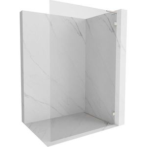 MEXEN/S Lunar L Sprchová zástěna WALK-IN pravá 110 x 200, transparent 8 mm, nikl kartáčovaný 830L-110-000-97-00-P obraz