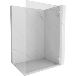 MEXEN/S Lunar L Sprchová zástěna WALK-IN pravá 120 x 200, transparent 8 mm, nikl kartáčovaný 830L-120-000-97-00-P obraz