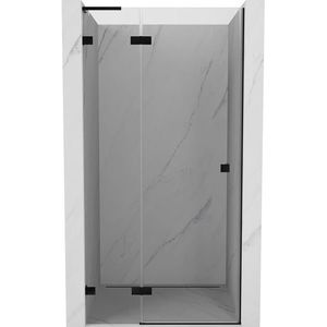 MEXEN/S Lunar L sprchové dveře křídlové levé 85, transparent, černá 834L-085-000-70-00-L obraz