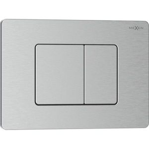 MEXEN Tex 05 splachovací tlačítko, inox 6105-10 obraz