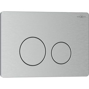 MEXEN Tex 06 splachovací tlačítko, inox 6106-10 obraz