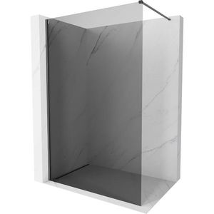 MEXEN/S Kioto-X Sprchová zástěna WALK-IN 50 x 200, grafit 10 mm, grafit kartáčovaná 800-050-101-66-40-X obraz