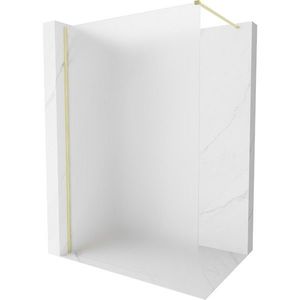 MEXEN/S Kioto-X Sprchová zástěna WALK-IN 60 x 200, dekor 10 mm, zlato kartáčovaná 800-060-101-55-30-X obraz