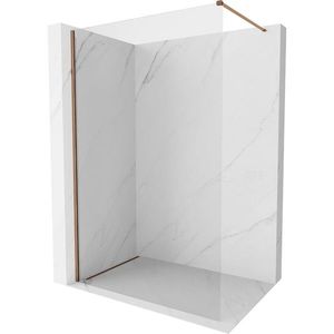 MEXEN/S Kioto-X Sprchová zástěna WALK-IN 90 x 200, transparent 10 mm, růžové zlato 800-090-101-60-00-X obraz