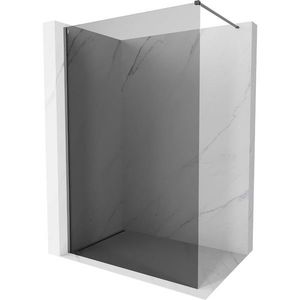 MEXEN/S Kioto-X Sprchová zástěna WALK-IN 90 x 200, grafit 10 mm, grafit metal 800-090-101-95-40-X obraz