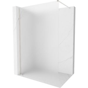 MEXEN/S Kioto-X Sprchová zástěna WALK-IN 90 x 200, dekor 10 mm, nikl kartáčovaný 800-090-101-97-30-X obraz