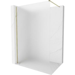 MEXEN/S Kioto-X Sprchová zástěna WALK-IN 100 x 200, dekor 10 mm, zlato 800-100-101-50-30-X obraz