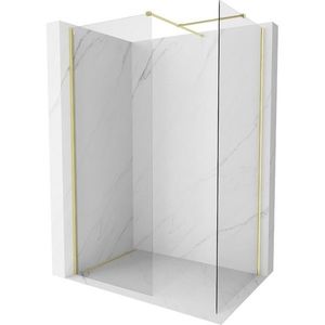 MEXEN/S Kioto-X Sprchová zástěna WALK-IN 70 x 70, transparent 10 mm, zlato kartáčovaná 800-070-202-55-00-070-X obraz