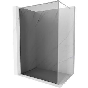 MEXEN/S Kioto-XF Sprchová zástěna WALK-IN s rámem 80 x 202, grafit 10 mm, chrom 800-080-104-01-40-X obraz