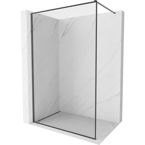 MEXEN/S Kioto-XF Sprchová zástěna WALK-IN s rámem 80 x 202, transparent 10 mm, grafit kartáčovaná 800-080-104-66-00-X obraz
