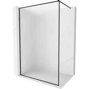 MEXEN/S Kioto-XF Sprchová zástěna WALK-IN s rámem 80 x 202, dekor 10 mm, černá 800-080-104-70-30-X obraz