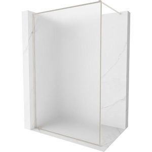 MEXEN/S Kioto-XF Sprchová zástěna WALK-IN s rámem 100 x 202, dekor 10 mm, nikl kartáčovaný 800-100-104-97-30-X obraz