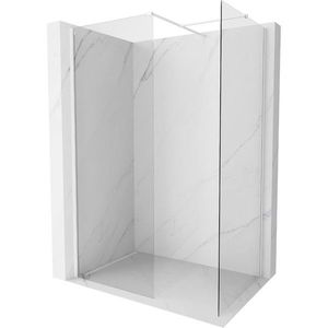 MEXEN/S Kioto-X Sprchová zástěna WALK-IN 100 x 90, transparent 10 mm, bílá 800-100-202-20-00-090-X obraz