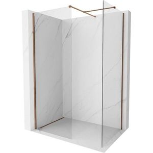 MEXEN/S Kioto-X Sprchová zástěna WALK-IN 110 x 100, transparent 10 mm, růžové zlato 800-110-202-60-00-100-X obraz