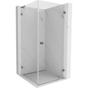 MEXEN/S Lunar-B L sprchový kout dveře křídlové pravá 70 x 70, transparent, grafit metal 832L-070-070-95-00-P obraz