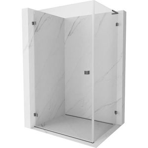MEXEN/S Lunar-B L sprchový kout dveře křídlové levá 80 x 70, transparent, grafit metal 832L-080-070-95-00-L obraz