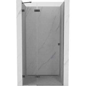 MEXEN/S Lunar sprchové dveře křídlové levé 95, transparent, grafit kartáčovaná 834-095-000-66-00-L obraz
