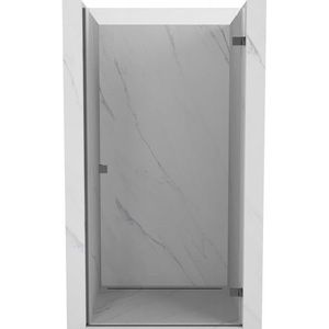 MEXEN/S Lunar-B sprchové dveře křídlové pravé 95, transparent, grafit kartáčovaná 832-095-000-66-00-P obraz