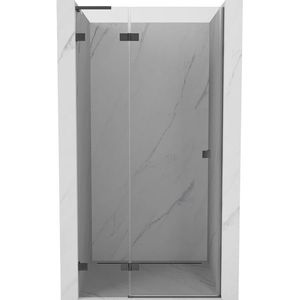 MEXEN/S Lunar L sprchové dveře křídlové levé 100, transparent, grafit metal 834L-100-000-95-00-L obraz