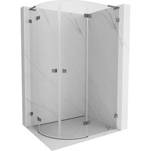 MEXEN/S Lunar L sprchový kout čtvrtkruh křídlový pravá 100 x 90, transparent, grafit metal 833L-100P-090L-95-00 obraz