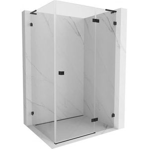 MEXEN/S Lunar L sprchový kout dveře křídlové pravá 90 x 70, transparent, černá 834L-090-070-70-00-P obraz