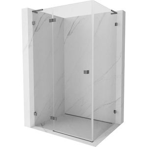 MEXEN/S Lunar L sprchový kout dveře křídlové levá 100 x 70, transparent, grafit metal 834L-100-070-95-00-L obraz