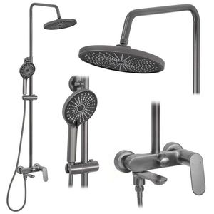 REA Sprchový set Marco Gun Grey REA-P5600 obraz