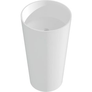 MEXEN Onyx-01 Volně stojící umyvadlo z litého mramoru 45 x 45, bílá mat 26524500 obraz