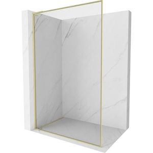 MEXEN/S Kioto-F L Sprchová zástěna WALK-IN s rámem 70 x 202, transparent 8 mm, zlato kartáčovaná 800-070-174-55-00 obraz