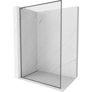 MEXEN/S Kioto-F L Sprchová zástěna WALK-IN s rámem 85 x 202, transparent 8 mm, grafit metal 800-085-174-95-00 obraz