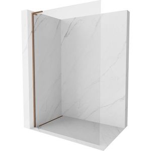 MEXEN/S Kioto-X L Sprchová zástěna WALK-IN 90 x 200, transparent 10 mm, růžové zlato 800-090-107-60-00-X obraz