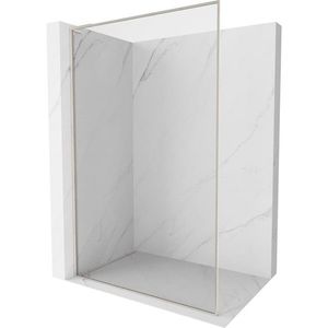 MEXEN/S Kioto-F L Sprchová zástěna WALK-IN s rámem 90 x 202, transparent 8 mm, nikl kartáčovaný 800-090-174-97-00 obraz
