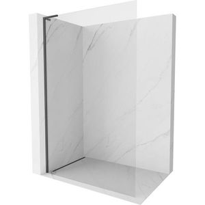 MEXEN/S Kioto-X L Sprchová zástěna WALK-IN 100 x 200, transparent 10 mm, grafit kartáčovaná 800-100-107-66-00-X obraz