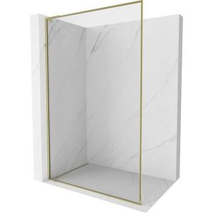 MEXEN/S Kioto-F L Sprchová zástěna WALK-IN s rámem 105 x 202, transparent 8 mm, zlato 800-105-174-50-00 obraz