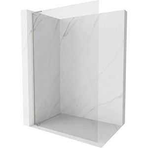 MEXEN/S Kioto-X L Sprchová zástěna WALK-IN 110 x 200, transparent 10 mm, nikl kartáčovaný 800-110-107-97-00-X obraz