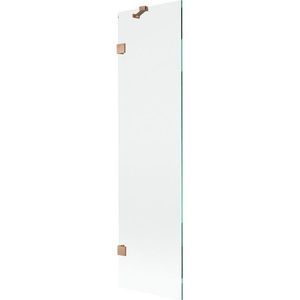 MEXEN/S Lunar vanová zástěna FIX 50 x 150, transparent, měď kartáčovaná 897-050-000-65-00 obraz