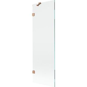 MEXEN/S Lunar vanová zástěna FIX 60 x 150, transparent, měď kartáčovaná 897-060-000-65-00 obraz