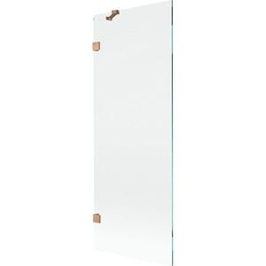 MEXEN/S Lunar vanová zástěna FIX 70 x 150, transparent, měď kartáčovaná 897-070-000-65-00 obraz