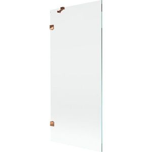 MEXEN/S Lunar vanová zástěna FIX 80 x 150, transparent, růžové zlato 897-080-000-60-00 obraz