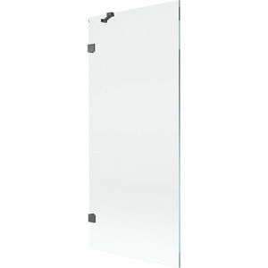 MEXEN/S Lunar vanová zástěna FIX 80 x 150, transparent, grafit kartáčovaná 897-080-000-66-00 obraz