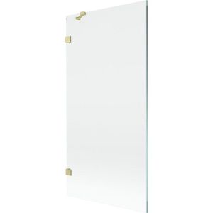 MEXEN/S Lunar vanová zástěna FIX 90 x 150, transparent, zlatá kartáčovaná 897-090-000-55-00 obraz