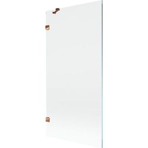 MEXEN/S Lunar vanová zástěna FIX 90 x 150, transparent, růžové zlato 897-090-000-60-00 obraz