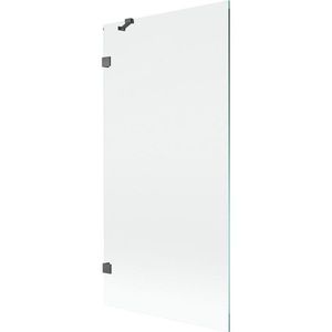 MEXEN/S Lunar vanová zástěna FIX 90 x 150, transparent, grafit kartáčovaná 897-090-000-66-00 obraz